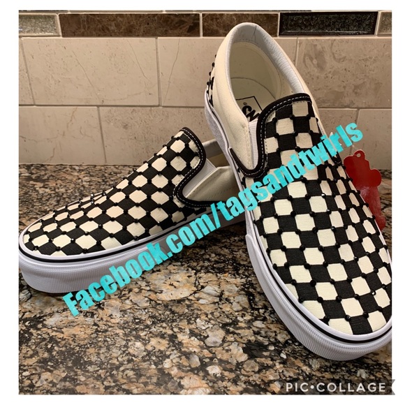 custom vans checkerboard